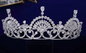 Royal Gold Full Zircon Crystal Brides Tiaras Crown Hairbands Wedding Accessories