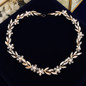 European Leaves Bridal Hairband  Crystal Tiara Hair Jewelry