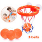Toddlers Bath Toys Basketball Hoop and 3 Balls Playset
