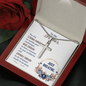 MOTHER'S DAY CROSS NECKLACE WITH MESSAGE CARD