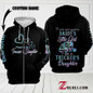 Proud to be a Trucker's Daughter hoodie 3D TTM