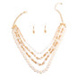Cream Pearl Glass Bead Necklace