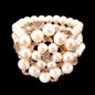 Cream Pearl Rhinestone Bracelet