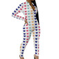 Sexy Onesie Pajamas Long Jumpsuit Sleepwear Long Romper Bodycon Adult Women Striped Print Bodysuit Sexy Lingerie Underwear