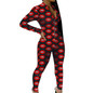 Sexy Onesie Pajamas Long Jumpsuit Sleepwear Long Romper Bodycon Adult Women Striped Print Bodysuit Sexy Lingerie Underwear