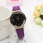 Rose Gold Leather Watch Women