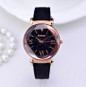 Rose Gold Leather Watch Women