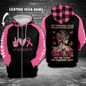 Cancer Awareness They whispered to her 3D Custom Hoodie