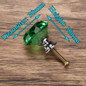 KAK 30mm Diamond Shape Design Crystal Glass Knobs Cupboard Pulls Drawer Knobs Kitchen Cabinet Handles Furniture Handle Hardware