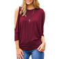 Womens Loose Fit Round Neck Blouse