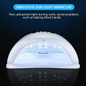 Nail Dryer Curing Manicure Pedicure UV Lamp Machine Plus Nail Lamp 80W UV LED Gel