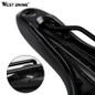 Bike Saddle Silicone Cushion PU Leather Surface Silica Filled Gel Comfortable Cycling Seat Shockproof