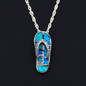 Blue Fire Opal Heart Dolphin Shaped Necklace & MORE