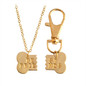 Dog Bone Best Friends Charm Necklace & Keychain