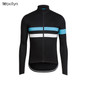 Pro Team High Quaility Cycling Jersey Top Winter Thermal Fleece Long Sleeve Racing Cycling Clothing Outdoor Sport Classic Stripe