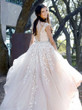 onlybridals   Champagne tulle lace long prom dress