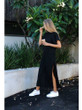 Maxi T Shirt Dress Women Summer Casual Beach Sexy Party Vintage Bodycon Wrap Cotton Split Black Long Dresses Robes Plus Size