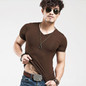 Men's V neck  Fitness T-shirts