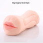 Realistic Oral 3D Deep Throat with Tongue Teeth Maiden Artificial Vagina Male Masturbator Realistic Pussy Oral Sex Toys for Men