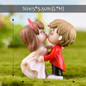 BAIUFOR Lovers Couple Miniature Mini Doll DIY Terrarium Figurines Fairy Garden Decor Valentine's Day Gift Home Accessories