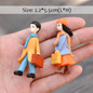 BAIUFOR Lovers Couple Miniature Mini Doll DIY Terrarium Figurines Fairy Garden Decor Valentine's Day Gift Home Accessories