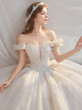 onlybridals Amazing white tulle lace long prom gown, formal dress