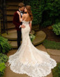 onlybridals Cheap Romantic Wedding Dress Lace Retro Bridal Gown Mermaid Wedding Custom