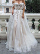 onlybridals Sexy Tulle Wedding Dress Off Shoulder Bridal Dress Princess Strapless Wedding Gowns