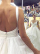 onlybridals Tulle Wedding Dress Backless V Neck Bridal Dress Empire Princess Wedding Gowns