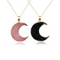 Shimmering Crescent Moon Necklace