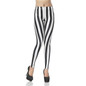 New Fashion  Digital Slim Sexy Black White Stripes  Printed Women Legging Pants