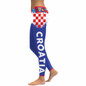 Croatia Women Cheer Digital Print  Workout Fitness Legging Pants
