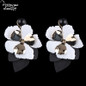 Big Flower Drop hang bohemian Ethnic maxi-length Statement Earrings