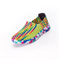 Women Shoes Summer Flats Female Loafers Women Casual Flat Woven Shoe Breathable Sneakers Slip On Colorful