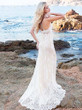 onlybridals Train Princess Wedding Dress Lace Appliques Tulle 2 in 1 Bride Gowns for Bride Wedding