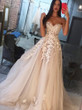 onlybridals Sweetheart sleeveless Appliques Tulle Wedding Dress Court Train A line Princess Wedding Gown