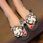 new Flower slippers cut out summer beach sandals Fashion women slides