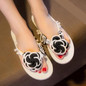 new Flower slippers cut out summer beach sandals Fashion women slides