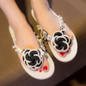 new Flower slippers cut out summer beach sandals Fashion women slides