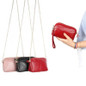Genuine Leather Women Clutch Bag Ladies Chain Shoulder Bag Crossbody Bags