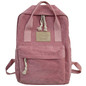 Stripe Cute Student Backpack Women Corduroy School Bag Teenage Girl Backpack