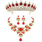 Crystal Wedding Bridal Jewelry Sets Tiaras Crown Earrings Necklace