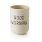 Bathroom Tumblers Good Morning Cup Round Toothbrush Toothpaste Holder
