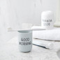 Bathroom Tumblers Good Morning Cup Round Toothbrush Toothpaste Holder
