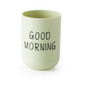 Bathroom Tumblers Good Morning Cup Round Toothbrush Toothpaste Holder