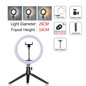 Dimmable LED Ring Light with Tripod USB Ring Lamp Photography Selfie