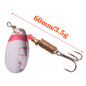Rotating Spinner Fishing Lure 2.5g 3.5g 5.5g Spoon Sequins Metal Hard Bait Treble Hooks
