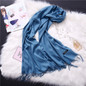 Luxury Solid Women Scarf Winter Cashmere Pashmina Shawls Warm Lady Blanket Wraps