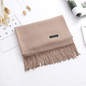 Luxury Solid Women Scarf Winter Cashmere Pashmina Shawls Warm Lady Blanket Wraps