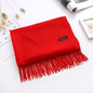 Luxury Solid Women Scarf Winter Cashmere Pashmina Shawls Warm Lady Blanket Wraps